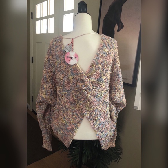 ♨️SALE <LAST> Twist-Back Sweater Hayden LA - Picture 8 of 8